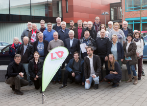Das Bild zeigt die Vertreter der Essener Vereine und den ehemaligen Kreisvorstand bei der konstituierenden Regionssitzung